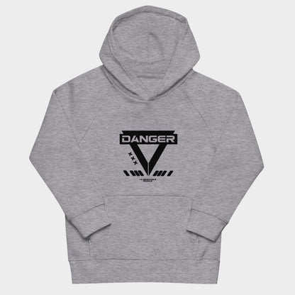 LouVoyage - Hoodie Girls - Danger Activated - Gray - 4/12Y