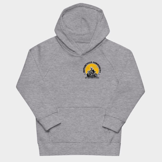 LouVoyage - Hoodie Boys - Motorcycle Community - Gray - 4/12Y