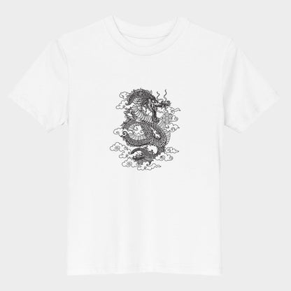 LouVoyage - T-shirt Girls - Underworld of Dragon - White - 3/13Y