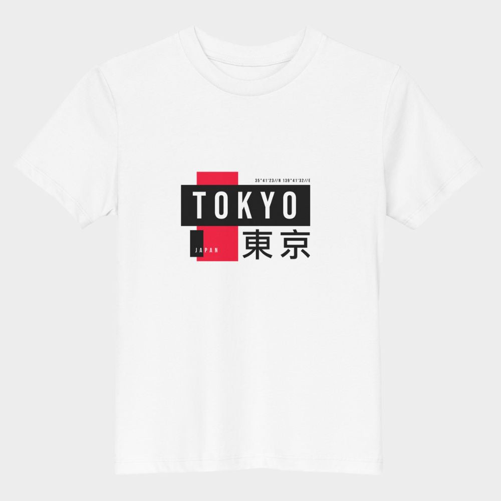 LouVoyage - T-shirt Girls - Tokyo Style - White - 3/13Y