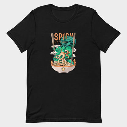 LouVoyage - T-shirt Men - Dragon Spicy - Black - XS/3XL