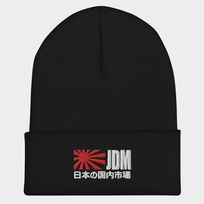 LouVoyage - Beanie Men - Embroidery - JDM Life - Black & Gray