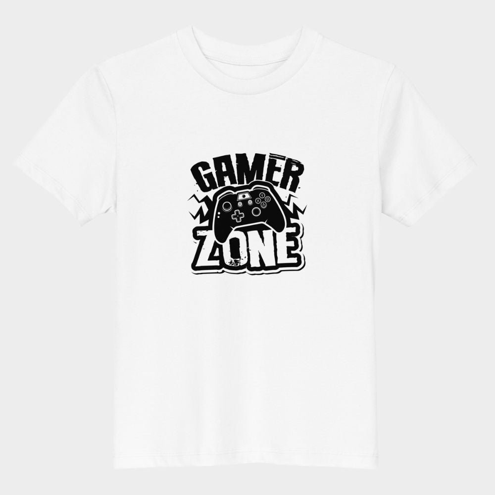 LouVoyage - T-shirt Boys - Gamer Zone - White - 3/13Y