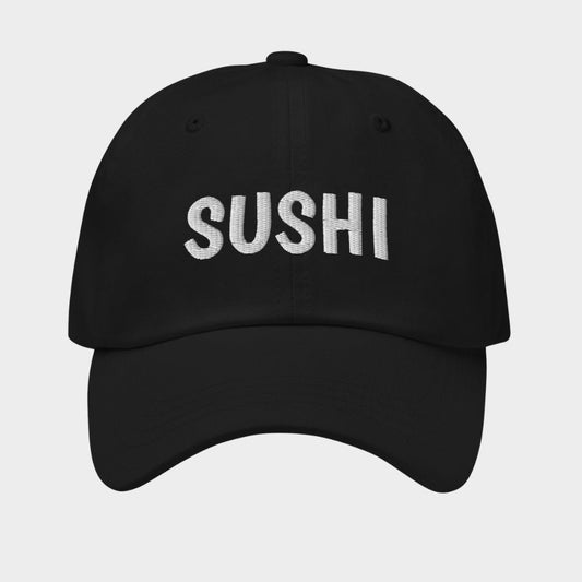 LouVoyage - Cap Women - Embroidery - Sushi - Black