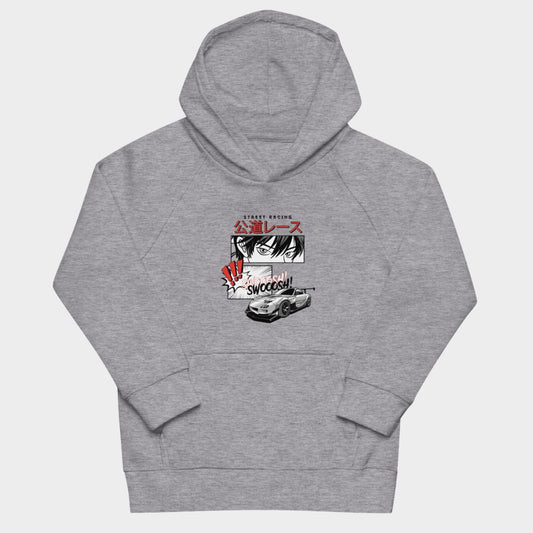 LouVoyage - Hoodie Boys - Anime Racing - Gray - 4/12Y