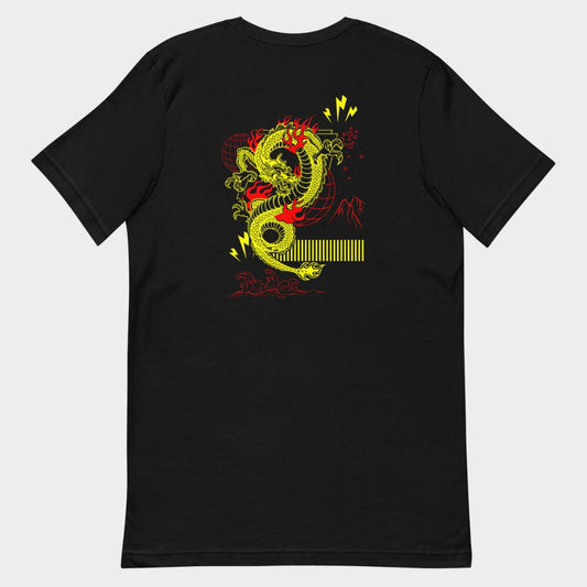 LouVoyage - T-shirt Women - Dragon Instinct - Black - XS/3XL