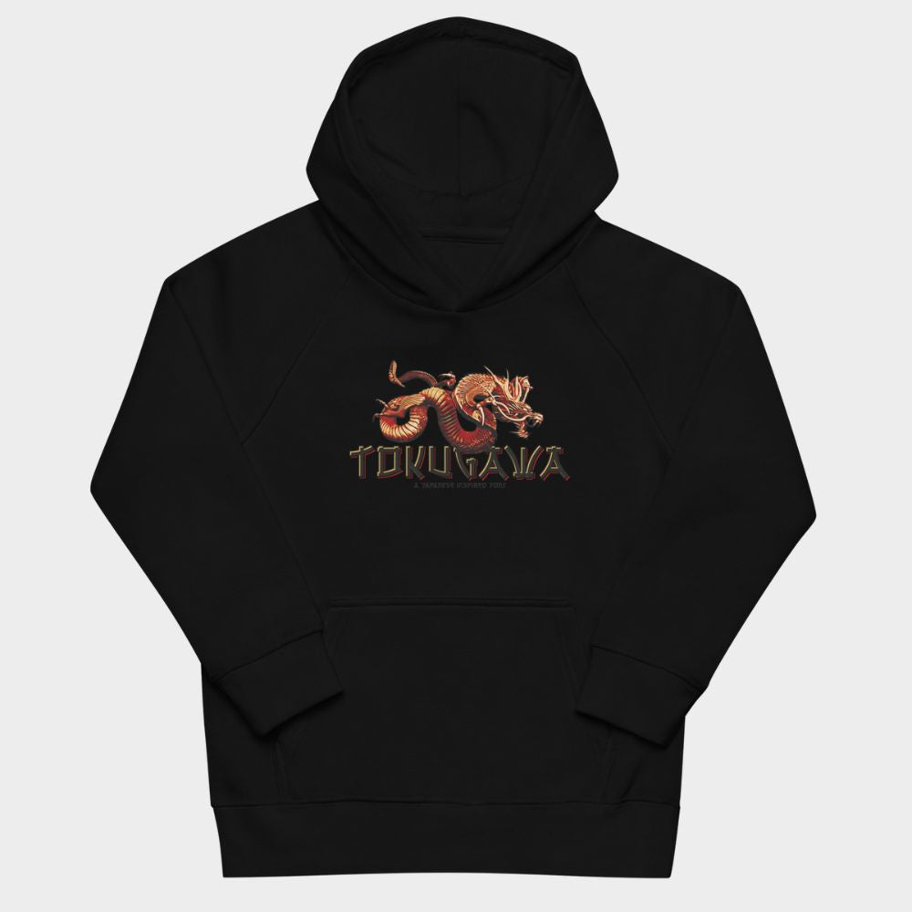 LouVoyage - Hoodie Girls - Tokugawa Dragon - Black & Gray - 4/12Y