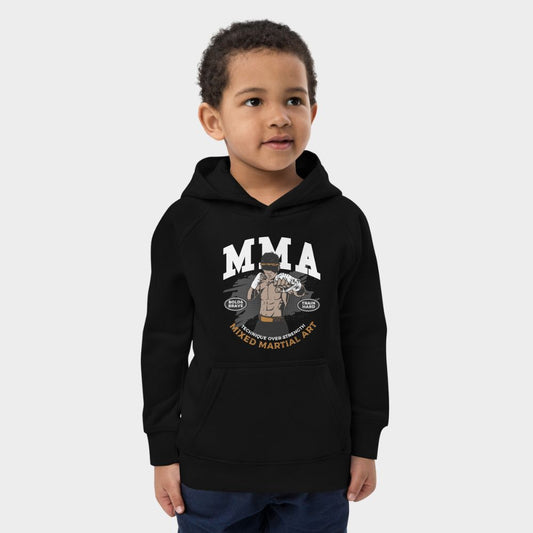 LouVoyage - Hoodie Boys - MMA Style - Black & Gray - 4/12Y