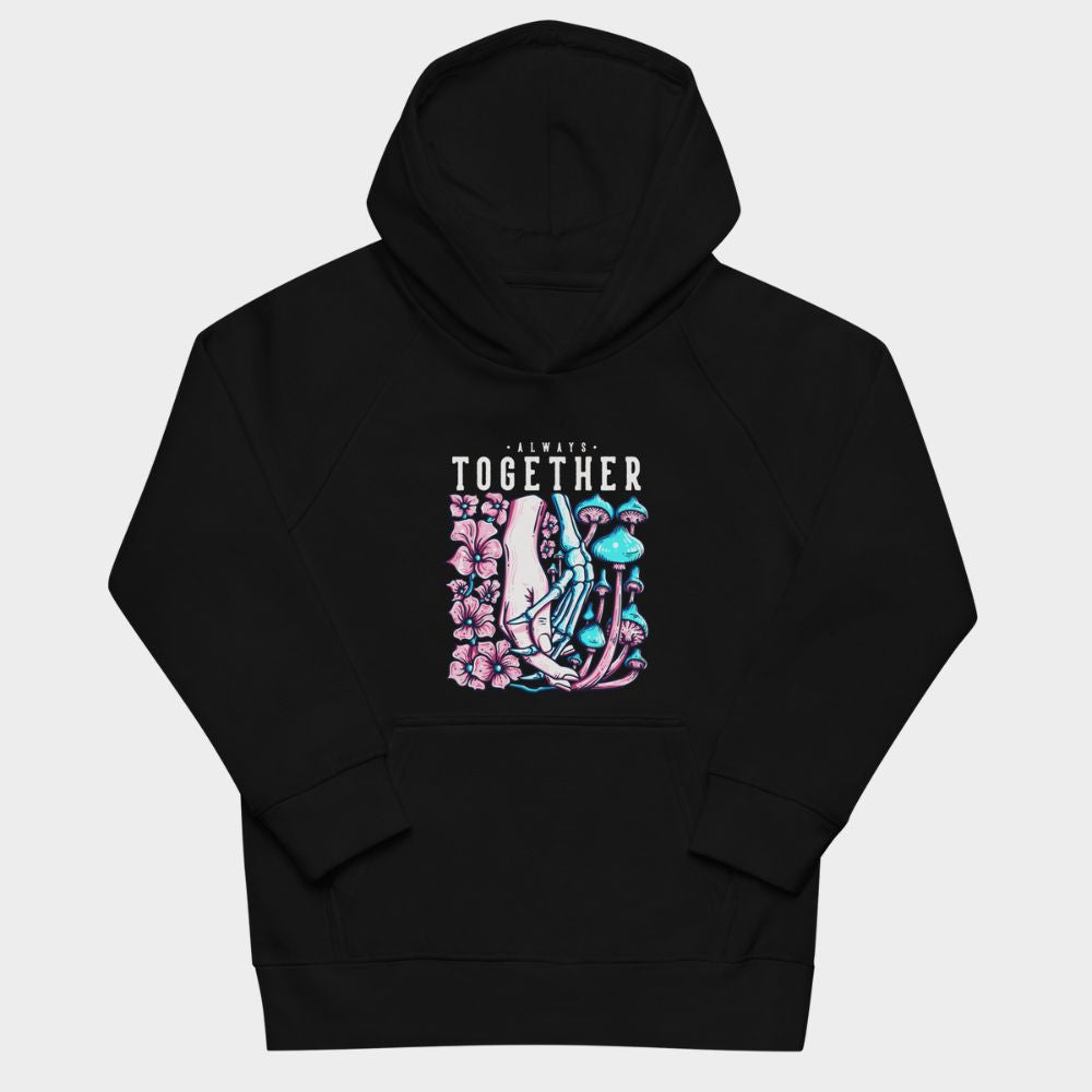 LouVoyage - Hoodie Girls - Life within Death - Black & Gray - 4/12Y