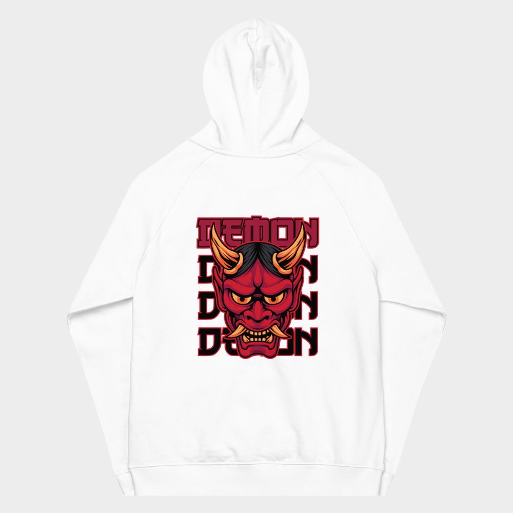 LouVoyage - Hoodie Men - Oni Demon - White - XS/3XL