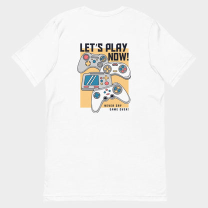 LouVoyage - T-shirt Men - Let's Play - White & Gray - XS/3XL