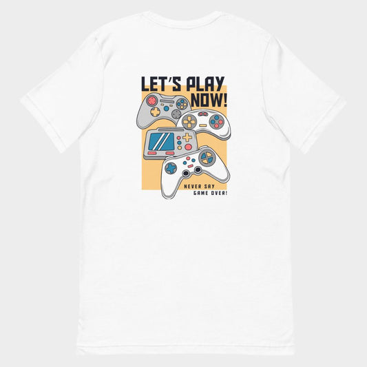 LouVoyage - T-shirt Men - Let's Play - White & Gray - XS/3XL