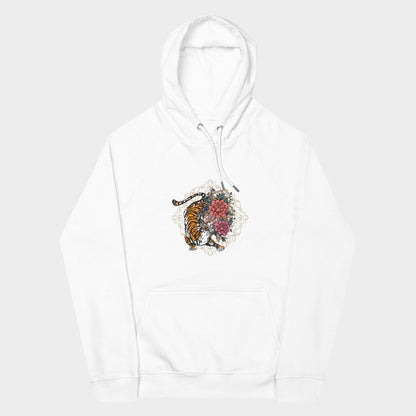 LouVoyage - Hoodie Women - Flower x Tiger - White - XS/3XL