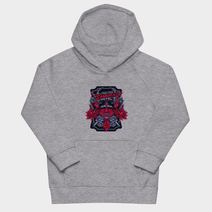 LouVoyage - Hoodie Boys - Evil Samurai - Gray - 4/12Y