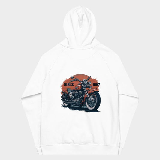 LouVoyage - Hoodie Men - Cafe Racer - White - XS/3XL