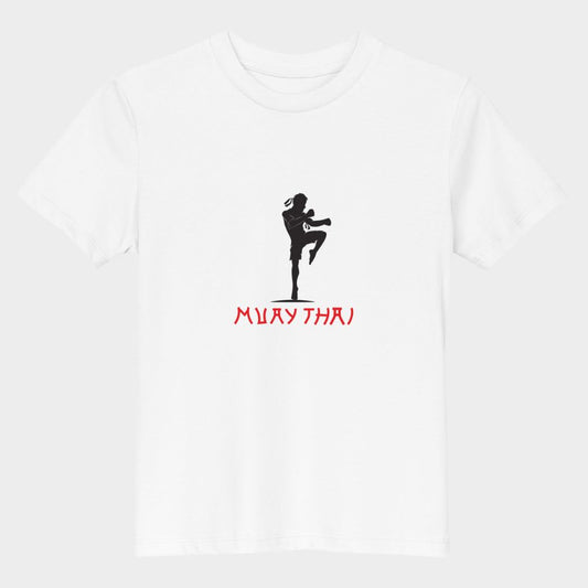 LouVoyage - T-shirt Boys - Muay Thai - White - 3/13Y