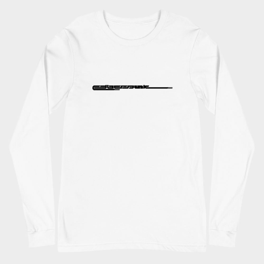 LouVoyage - Long Sleeve T-shirt Men - Cyberpunk - White - XS/2XL