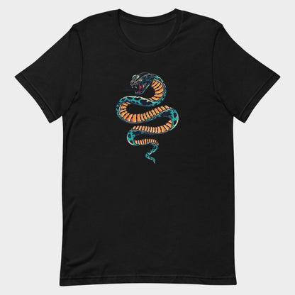 LouVoyage - T-shirt Men - Snake - Black & White - XS/3XL