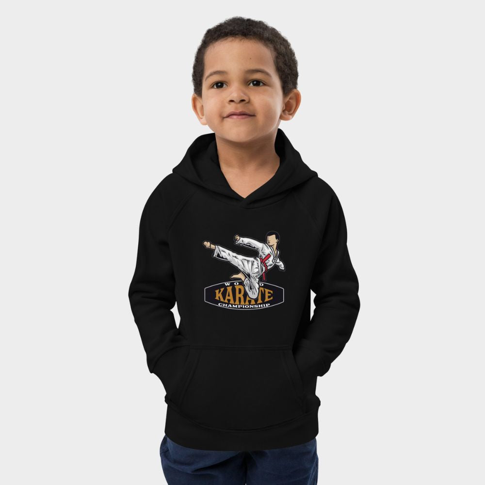 LouVoyage - Hoodie Boys - Karate Style - Black & Gray - 4/12Y