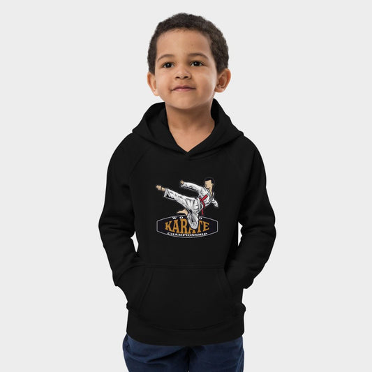 LouVoyage - Hoodie Boys - Karate Style - Black & Gray - 4/12Y