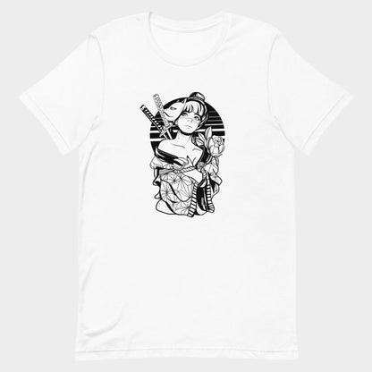 LouVoyage - T-shirt Women - Lonely Warrior - White - XS/3XL