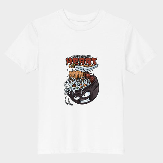 LouVoyage - T-shirt Boys - Ramen Heart Attack - White - 3/13Y