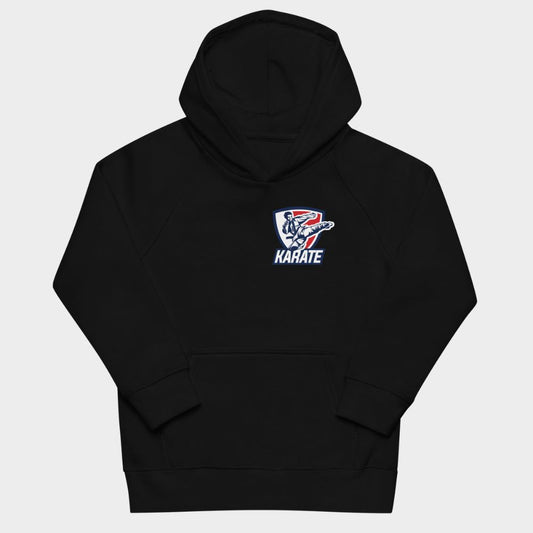 LouVoyage - Hoodie Boys - Karate Logo - Black & Gray - 4/12Y