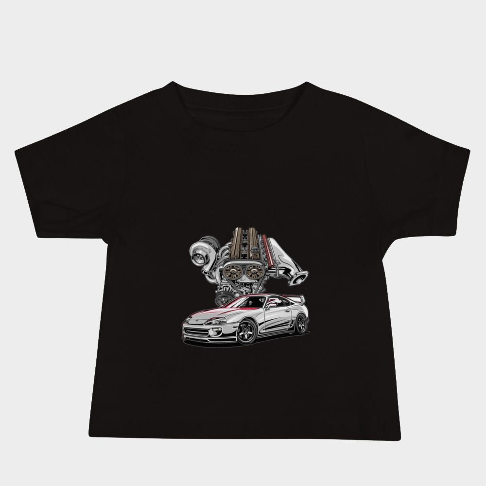 LouVoyage - T-shirt Baby - Supra Motor - Black & White - 6/24M