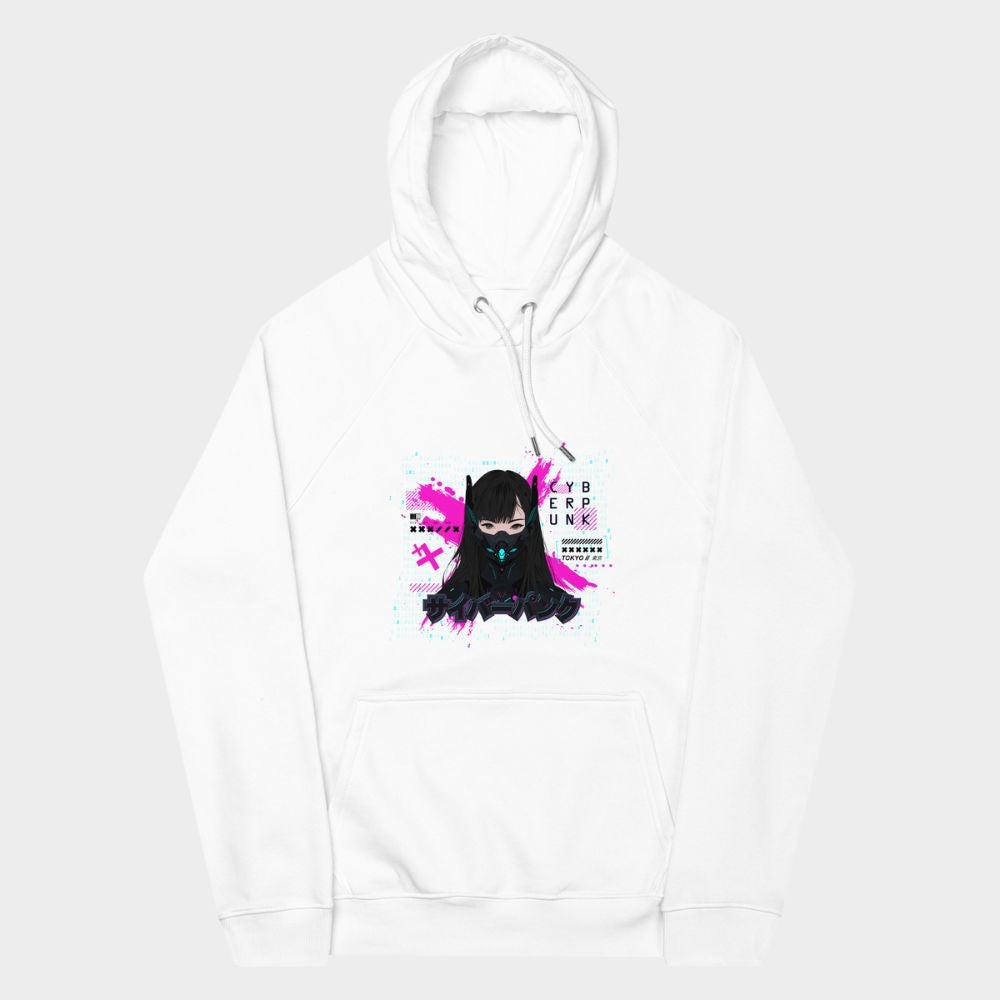 LouVoyage - Hoodie Women - Cyberpunk Women - White - XS/3XL