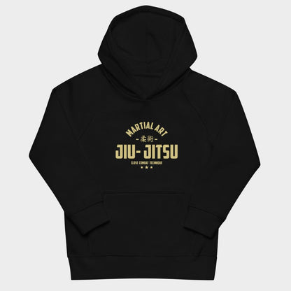 LouVoyage - Hoodie Boys - Jiu Jitsu - Black & Gray - 4/12Y