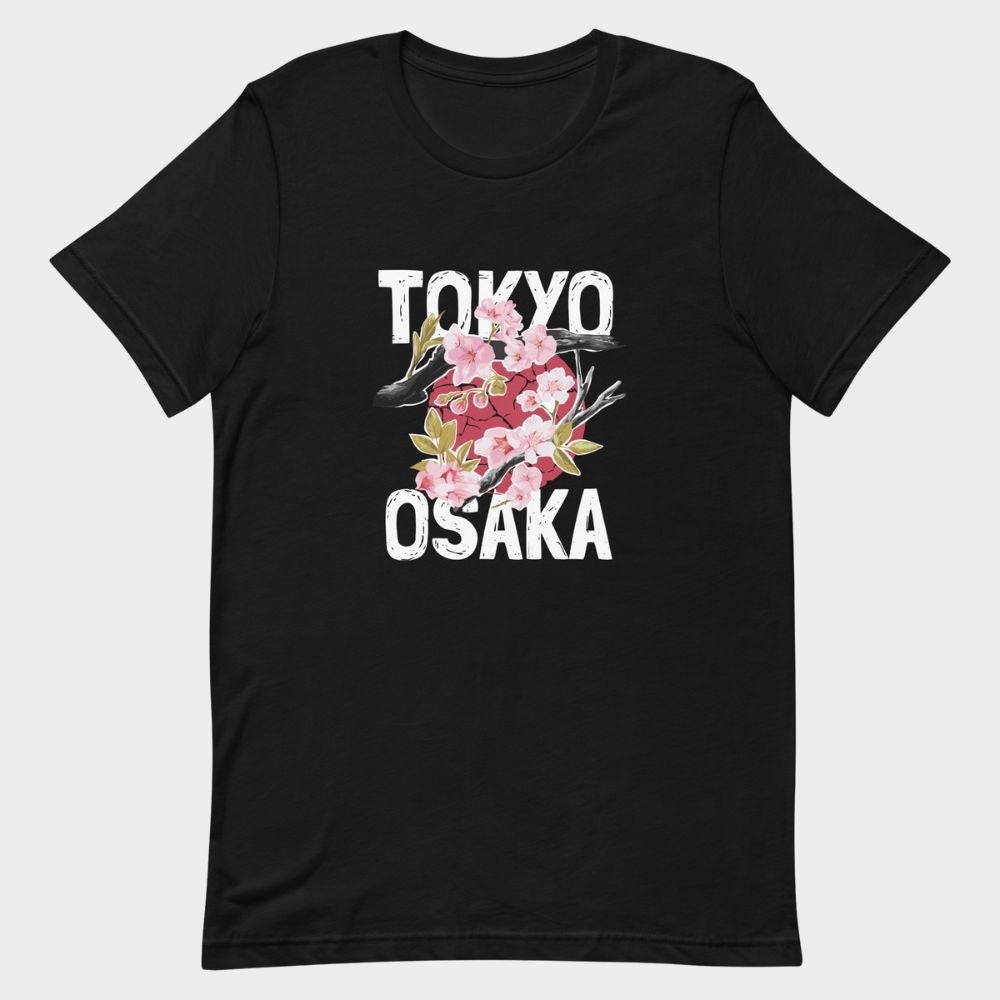 LouVoyage - T-shirt Women - Tokyo x Osaka - Black - XS/3XL