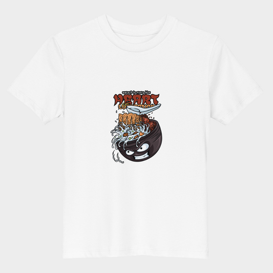 LouVoyage - T-shirt Girls - Ramen Attack - White - 3/13Y