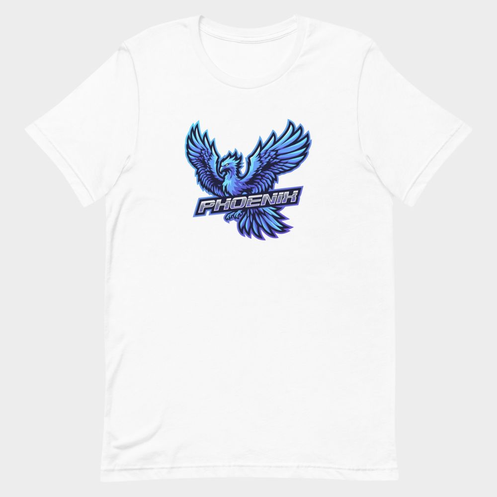 LouVoyage - T-shirt Men - Gaming Phoenix - White & Gray - XS/3XL