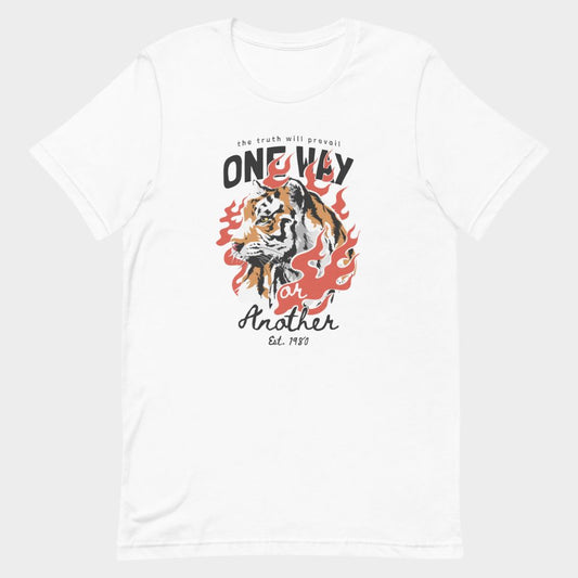 LouVoyage - T-shirt Women - One Way of Tiger - Black & Gray - XS/3XL