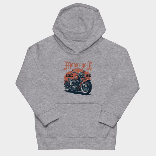 LouVoyage - Hoodie Boys - Cafe Racer - Gray - 4/12Y