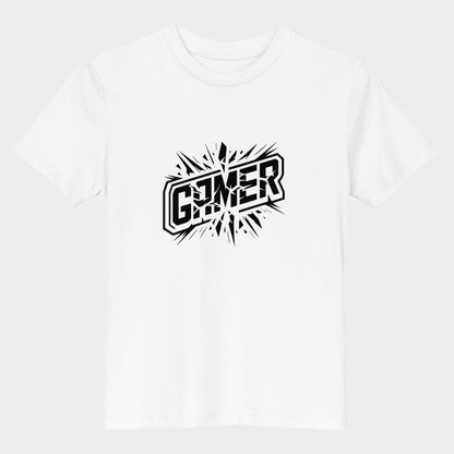 LouVoyage - T-shirt Boys - Gamer - White - 3/13Y