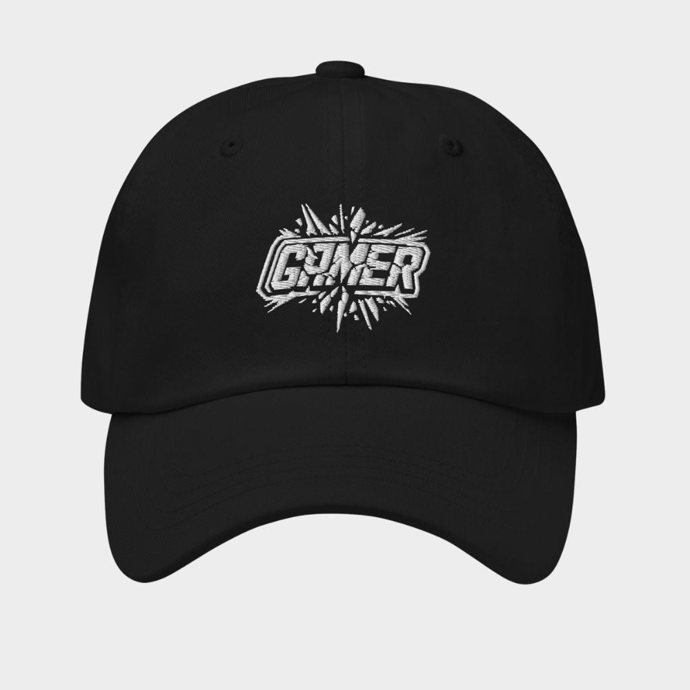 LouVoyage - Cap Men - Embroidery - Gamer - Black