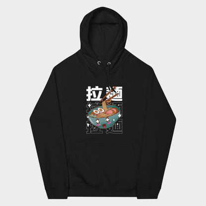 LouVoyage - Hoodie Women - Kawaii Noodle - Black - XS/3XL