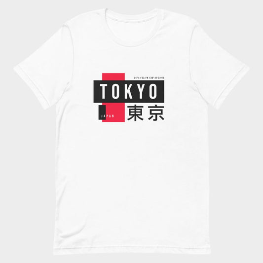 LouVoyage - T-shirt Women - Cyber Tokyo - White & Gray - XS/3XL