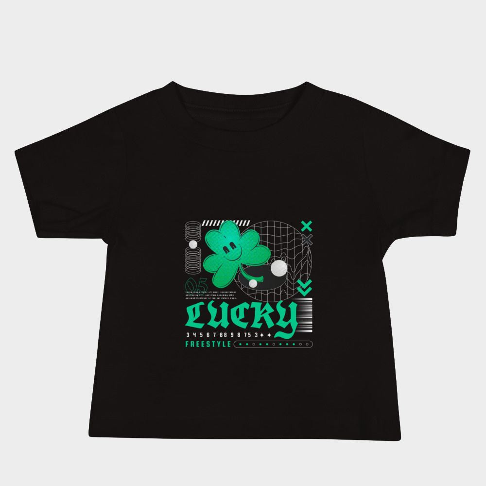 LouVoyage - T-shirt Baby - Lucky Day - Black - 6/24M