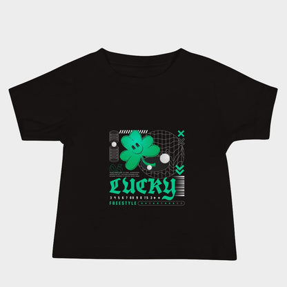 LouVoyage - T-shirt Baby - Lucky Day - Black - 6/24M