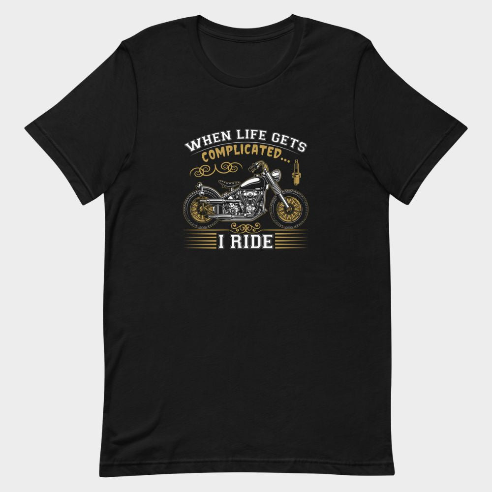 LouVoyage - T-shirt Men - Cafe Racer - Black - XS/3XL