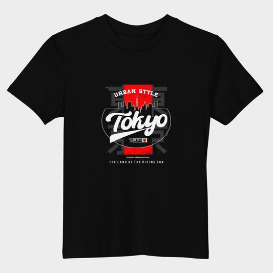 LouVoyage - T-shirt Boys - Tokyo Style - Black - 3/13Y