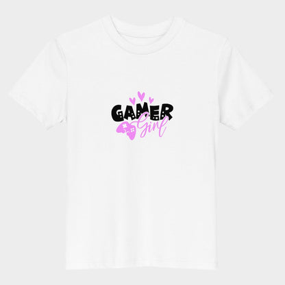 LouVoyage - T-shirt Girls - Cute Gamer - White - 3/13Y