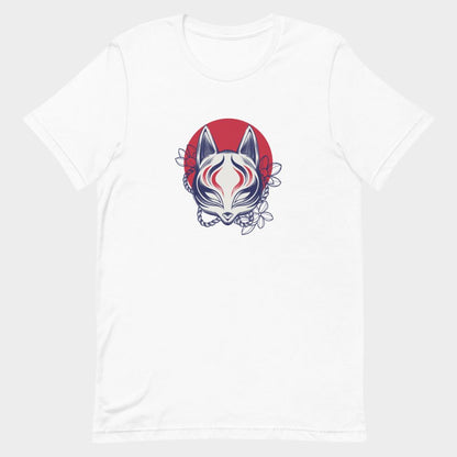 LouVoyage - T-shirt Women - Kitsune Mask - Black - XS/3XL