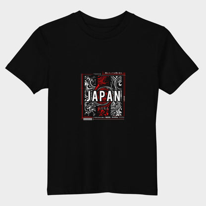 LouVoyage - T-shirt Boys - Japan Style - Black - 3/13Y