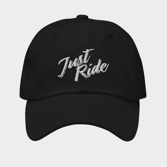 LouVoyage - Cap Men - Embroidery - Just Ride - Black