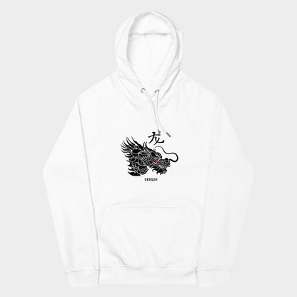 LouVoyage - Hoodie Men - Chinese Dragon - White - XS/3XL