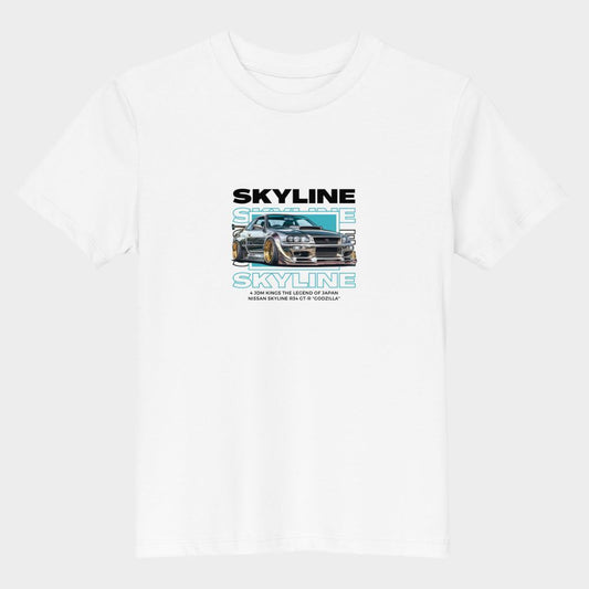 LouVoyage - T-shirt Boys - Skyline - White - 3/13Y