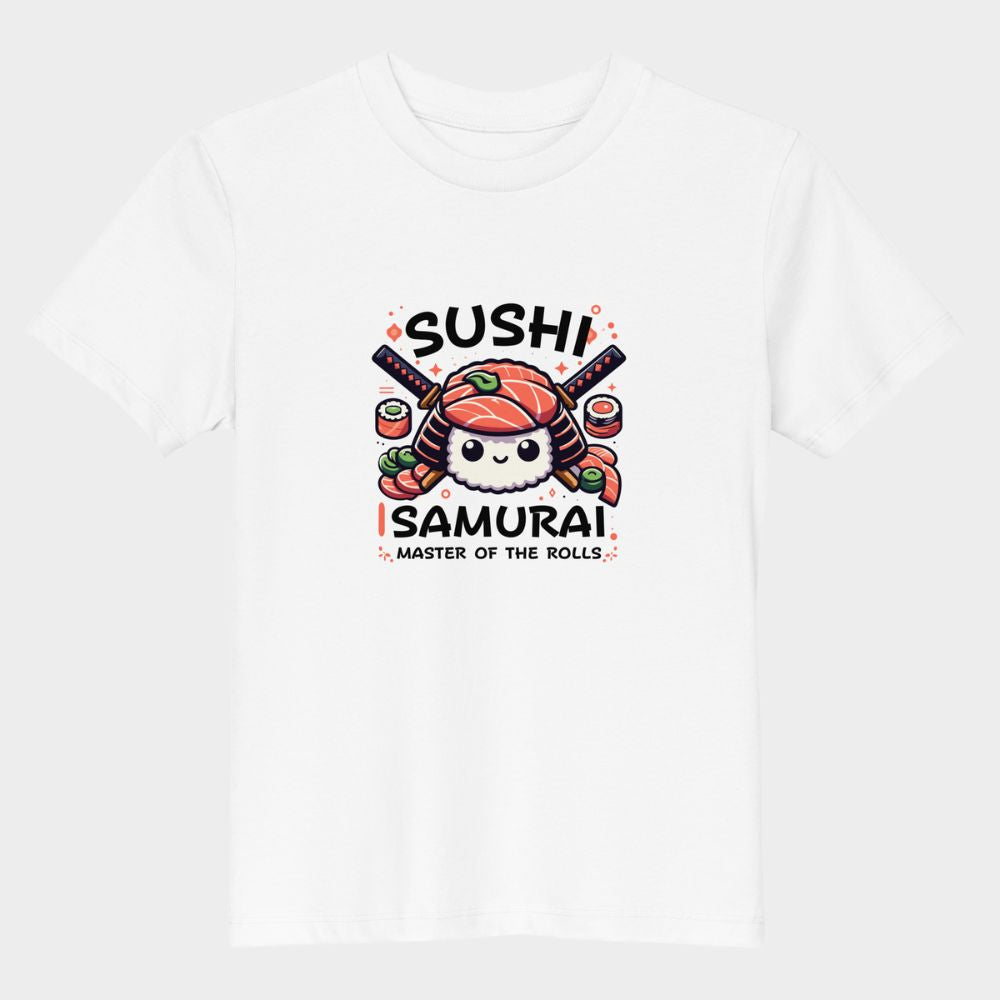 LouVoyage - T-shirt Boys - Samurai Sushi - White - 3/13Y